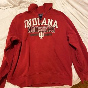 Large Indiana University quarter-zip sweatshirt